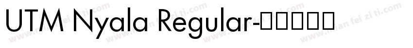 UTM Nyala Regular字体转换